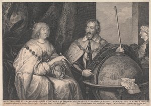 Thomas Howard, 21. Earl of Arundel und Alethea Howard (geb. Talbot), 13. Baroness Furnival, Gräfin von Arundel von Lucas Vorsterman