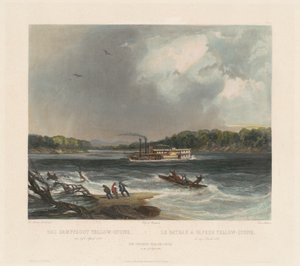 Der Dampfer Yellow-stone von Lucas Weber after Karl Bodmer