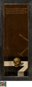 Johannes der Täufer (linker Flügel), Stifter (rechter Flügel), Vanitas-Stillleben (geschlossen)