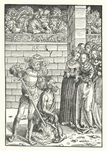Die Enthauptung von Johannes dem Täufer von Lucas the Elder (after) Cranach