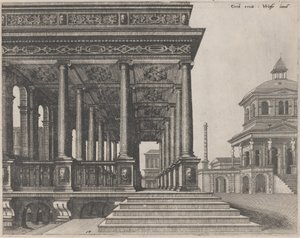 Ein Saal mit ionischen Säulen