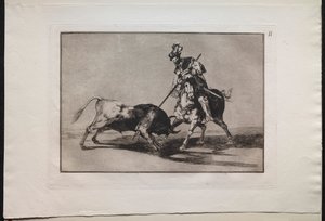 Stierkämpfe: El Cid Campeador spießt einen weiteren Stier auf von Lucas van Leyden