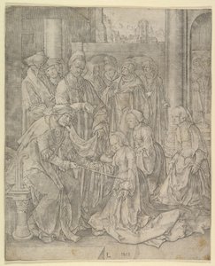Esther vor Ahasverus, 1518 von Lucas van Leyden