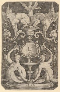 Ornamenttafel mit zwei Sirenen, 1528