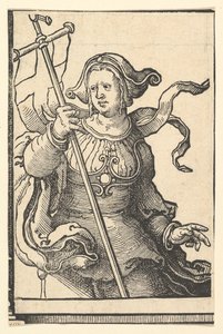 Phrygische Sibylle, aus der Serie der Sibyllen, ca. 1530 von Lucas van Leyden