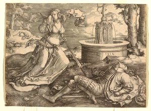 Pyramus und Thisbe von Lucas van Leyden