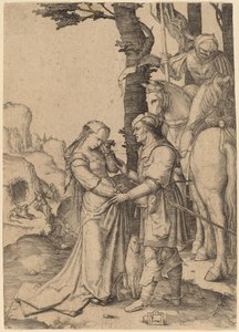 Der heilige Georg befreit die Prinzessin von Lucas van Leyden