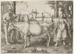 Die Milchmagd von Lucas van Leyden