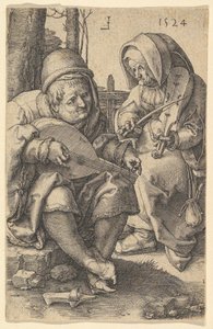 Die Musiker, 1524 von Lucas van Leyden
