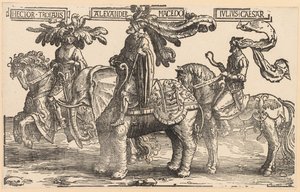 Die Neun Helden: Hektor von Troja, Alexander von Makedonien, Julius Caesar, 1515-1517