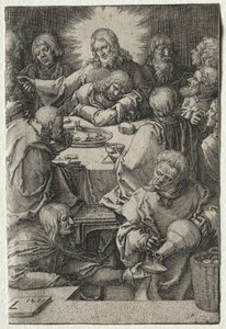 Die Passion: Das letzte Abendmahl, 1521 von Lucas van Leyden