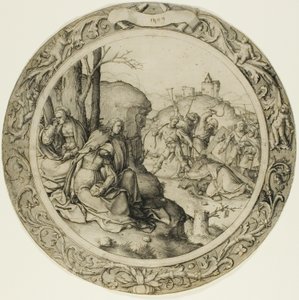 Die Runde Passion: Christus trägt das Kreuz