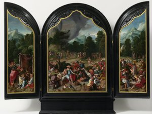 Anbetung des Goldenen Kalbs, um 1530