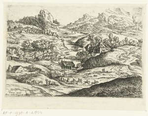 Landschaft mit Reitern von Lucas van Uden