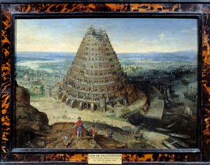 Der Turm von Babel von Lucas van Valckenborch