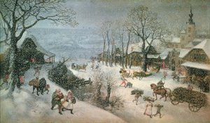 Winterlandschaft – Februar von Lucas van Valckenborch