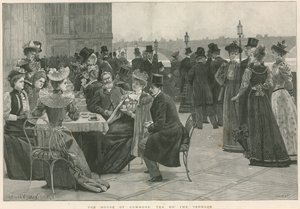 Der Tee auf der Terrasse des House of Commons