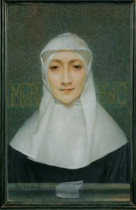 Schauspielerin Marguerite Moreno in Georges Rodenbachs Stück Der Schleier