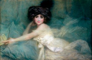 Porträt von Mademoiselle Carlier oder Die Dame mit dem Turban