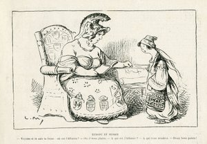 Illustration in Le Rire, 01/11/13 - Europa und Serbien - Krieg von 14-18 (Gravur) von Lucien Metivet