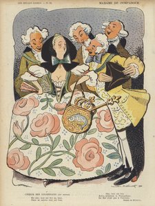 Madame De Pompadour, Illustration für Le Rire