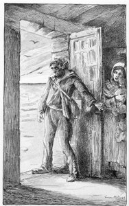 Illustration für das Lied „le retour du marin“ (Stich) von Lucien Metivet