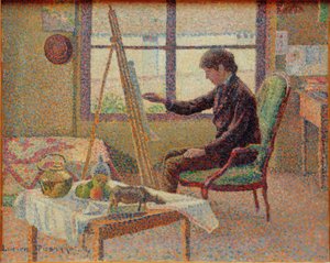 Das Atelier des Künstlers (Bildnis des Bruders) von Lucien Pissarro