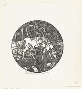 Weidender Hirsch