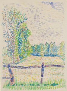 La Barriere, Eragny Wiesen, ca. 1886