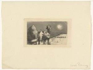Visitenkarte für Madame Pissarro von Lucien Pissarro