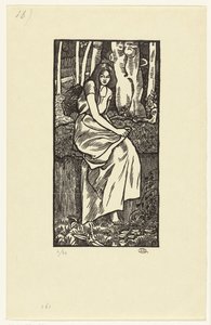 Frau im Wald