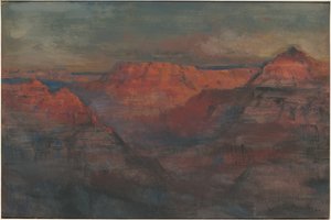 Das Nachglühen, Grand Canyon, Arizona, um 1904 von Lucien Whiting Powell