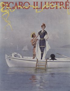 Volles Wasser im Meer. Titelbild von Le Figaro Illustre, August 1894 von Lucius Rossi