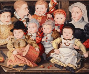 Gruppenporträt von Kindern, 1565 von Ludger Tom the Younger Ring