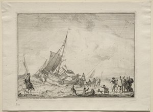 Ein Schiff wird zu Wasser gelassen, 1701