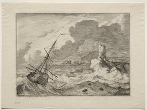 Sturm auf See von Ludolf Backhuysen