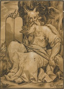 Moses mit den Gesetzestafeln