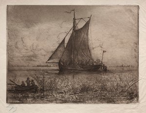 Niederländische Flusslandschaft