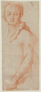 Halbfigur-Studie einer Frau von Ludovico Cardi Cigoli