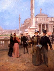 Die Große Plaza, Weltausstellung von Chicago, ca. 1893