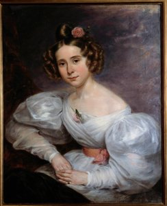 Porträt einer jungen Frau von Ludwig August or Louis August Schwiter