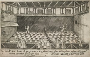 Ein Spiel von Real Tennis, ca. 1600