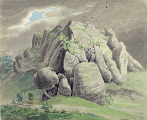 Scharfenstein bei Gudensberg von Ludwig Emil Grimm
