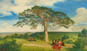Die Breite Föhre nächst der Brühl bei Mödling, 1838