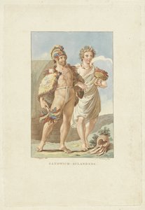 Bewohner der Sandwichinseln (Hawaii) von Ludwig Gottlieb Portman