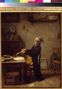 Wissenschaftler bei der Arbeit von Knaus, Ludwig von Ludwig Knaus