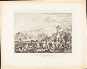 Das Tännengbirge bei Salzburg von Ludwig Richter