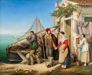 Eine venezianische Fischerfamilie