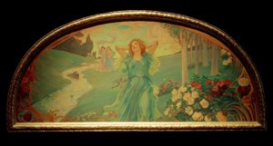 Drei Mädchen am Bach von Ludwig von Hofmann