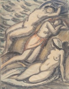 Drei badende Frauen von Ludwig von Hofmann